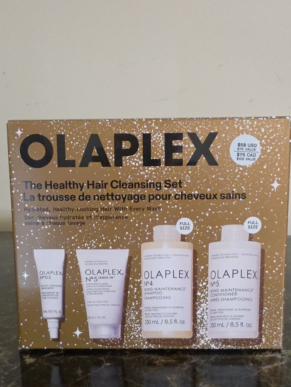 OLAPLEX Hair Cleansing Gift Set - Gold & White